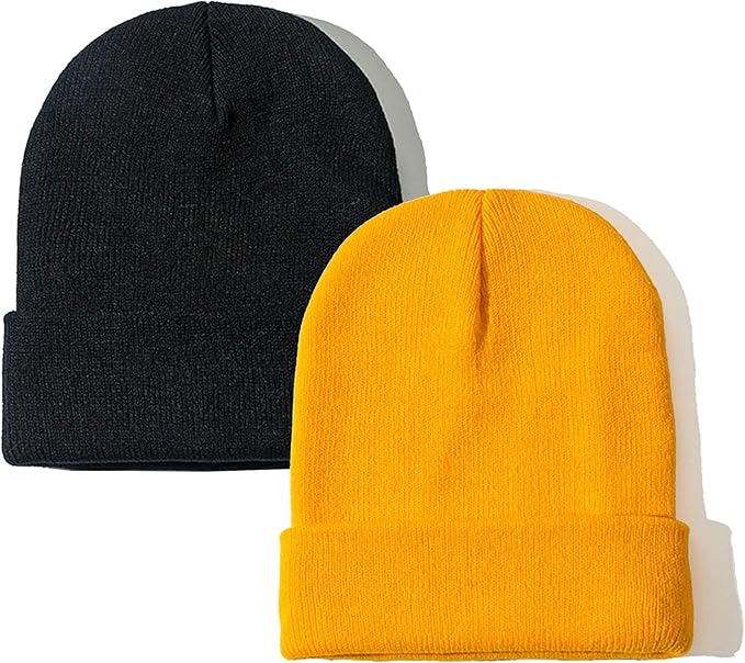 PFFY Unisex Beanie Hats for Men Women Knit Winter Beanies