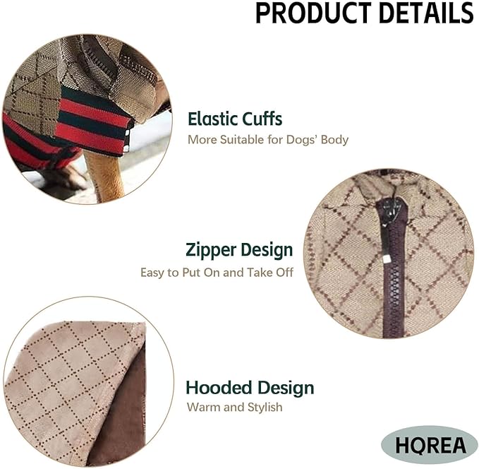 Dog Hoodie Luxury Winter Small Dog Jacket Clothes Classic Designer French Bulldog Teddy Pug Puppy Clothes(L)