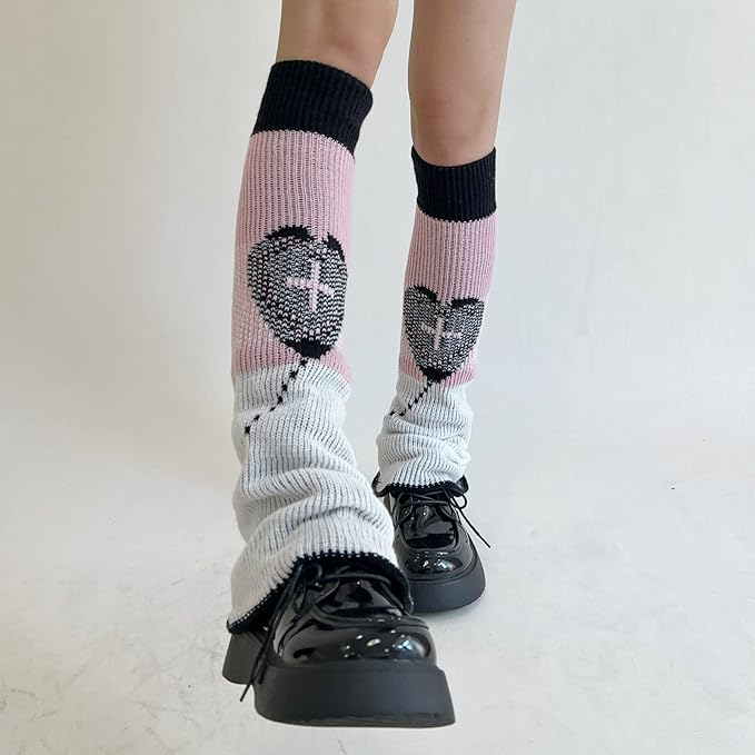 Sexybody Women's Leg Warmers Fashion Knit Warmers Long Socks Cute Y2K Kawaii Japanese Lolita Harajuku Accessories for Girls