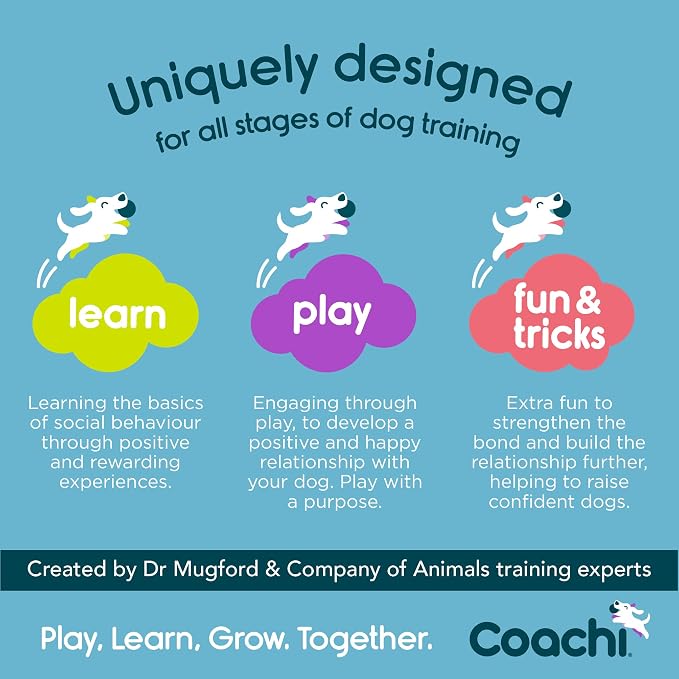 Coachi Tuggi Ball - Interactive Dog Toy for Tug of War & Play