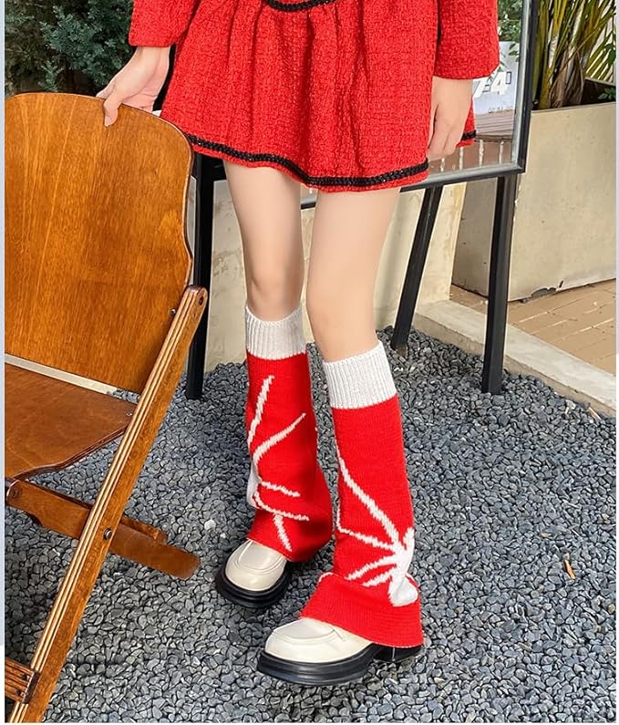 Sexybody Women's Leg Warmers Fashion Knit Warmers Long Socks Cute Y2K Kawaii Japanese Lolita Harajuku Accessories for Girls