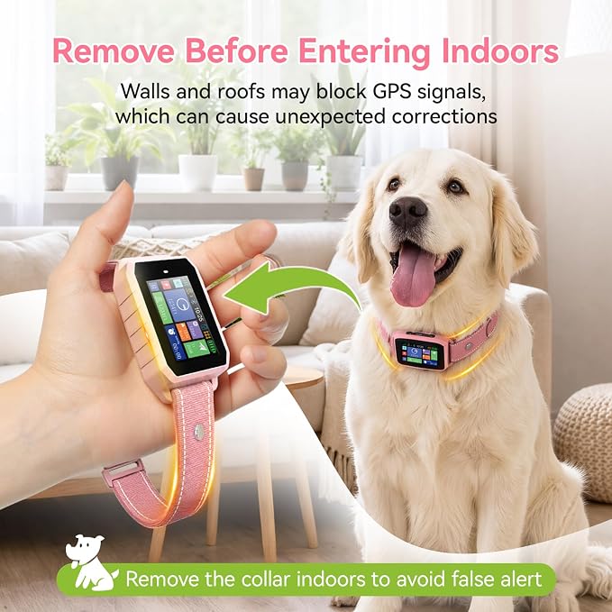 GPS Wireless Dog Fence, 2-1 Smart GPS Wireless Dog Fence with Free APP | No Subscription Fees, IP67 Waterproof, Pet Containment System with 3 Training Mode Beep/Vibration/Static, for Dogs 10–120 lbs