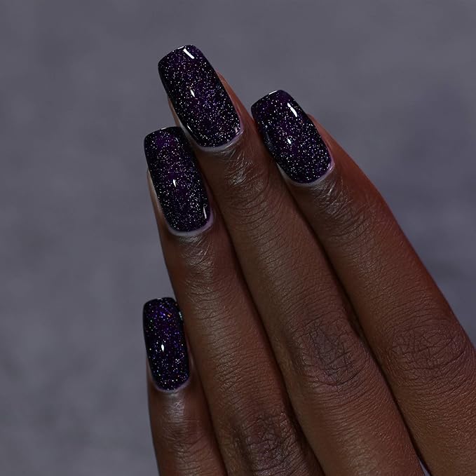 ILNP Annabelle - Striking Blackened Eggplant Purple Holographic Nail Polish