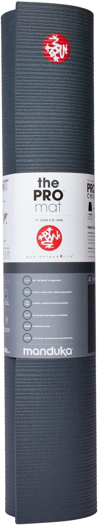Manduka PRO Yoga Mat - 6mm | Lifetime Durability | Hygienic Construction | Premium Studio Quality | Teacher Approved