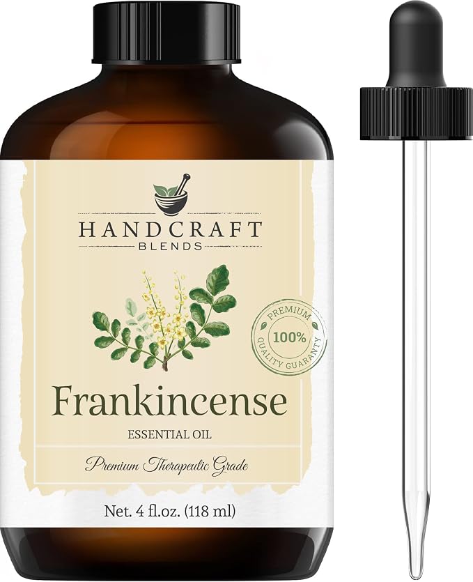 Handcraft Blends Frankincense Essential Oil, Lavender & Eucalyptus Essential Oil – Huge 4 Fl. Oz – 100% Pure and Natural Essential Oils – Premium Therapeutic Grade with Premium Glass Dropper