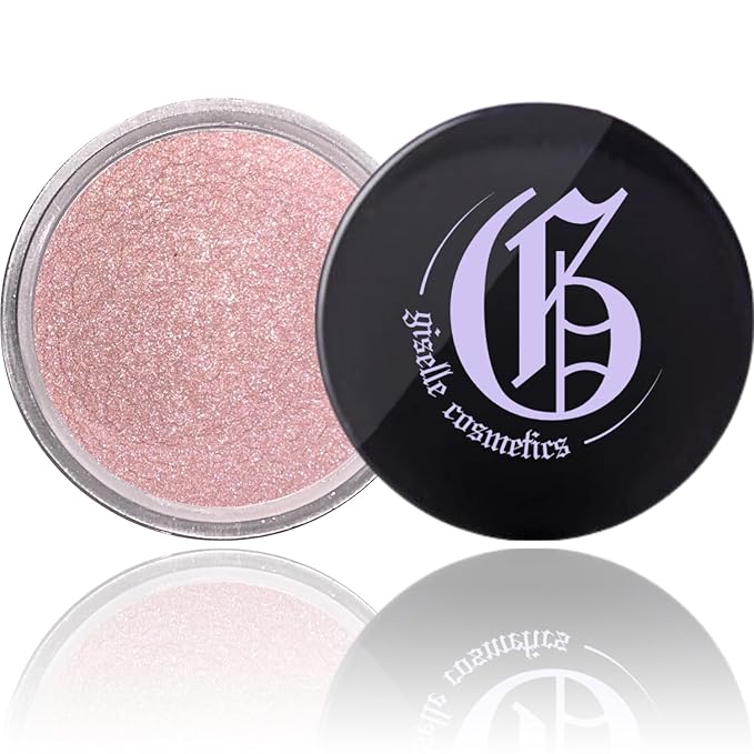 Brush Light Copper Loose Mineral Eye Shadow - Organic, Hypoallergenic, Talc-Free Makeup, Shimmer & Glitter Eyeshadow Palette, Pink & Metallic Iridescent Eye Shadow