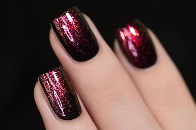 ILNP Scarlet - Red, Orange, Gold, Green Iridescent Topper Nail Polish
