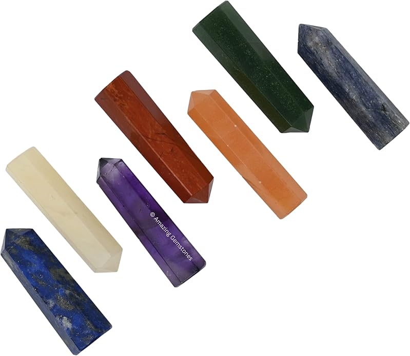 Amazing Gemstone Crystal Points Bulk Healing Crystals & Stones - Premium Single Terminated Healing Wand Point Bulk Crystals for Crafts, Crystal Grid, DIY Work