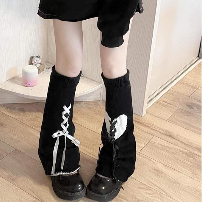 Sexybody Women's Leg Warmers Fashion Knit Warmers Long Socks Cute Y2K Kawaii Japanese Lolita Harajuku Accessories for Girls
