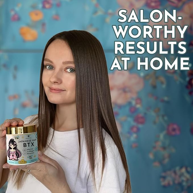 HAIR MASK FOR DAMAGED HAIR TREATMENT Japanese BTX -16.9 oz Collagen & Keratin Treatment with Beeswax & Seaweed, Intense Hydration, Anti-Frizz,Formaldehyde-Free,Protein Repair for Dry Hair