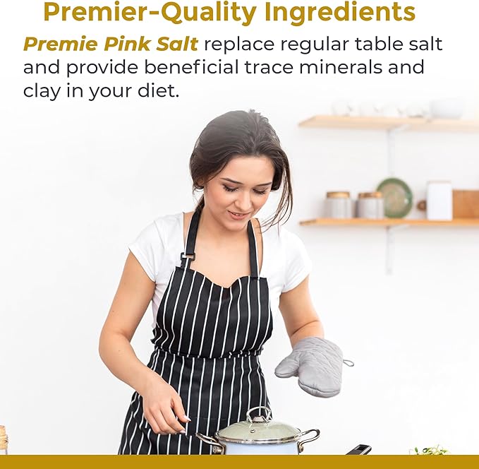 Premier Research Labs Pink Salt - Our Pink Sea Salt is a Hawaiian Red Alaea Sea Salt and Australian Salt Blend for Cooking, Baking with Minerals and Rich Taste - 12 oz