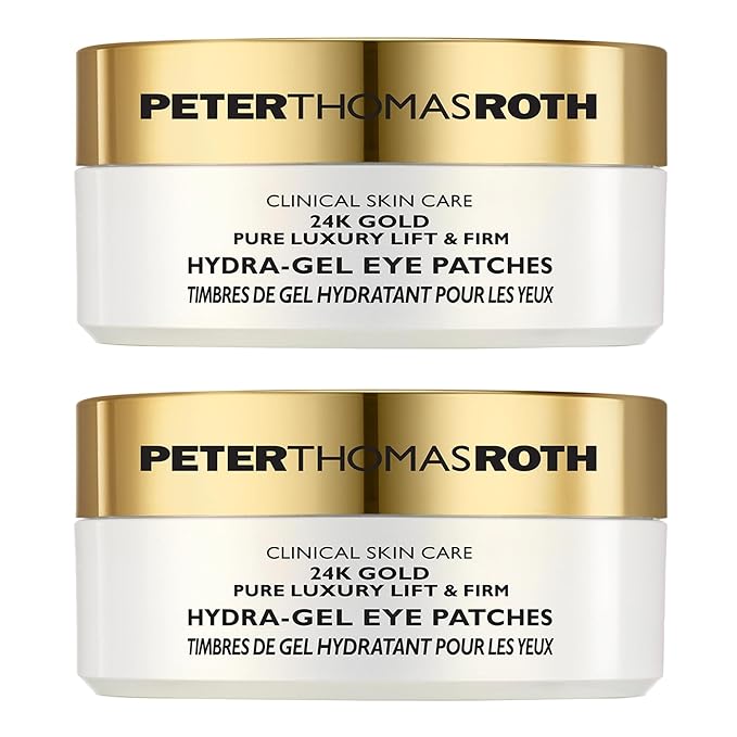 Peter Thomas Roth | 24K Gold Pure Luxury Lift & Firm Hydra-Gel Eye Patches | Anti-Aging Under-Eye Patches, Help Lift and Firm the Look of the Eye Area (Pack of 2)