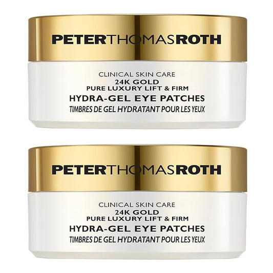 Peter Thomas Roth | 24K Gold Pure Luxury Lift & Firm Hydra-Gel Eye Patches | Anti-Aging Under-Eye Patches, Help Lift and Firm the Look of the Eye Area (Pack of 2)