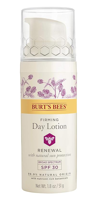 Burt's Bees Renewal Day Lotion SPF 30, Firming Face Lotion, 1.8 Ounces