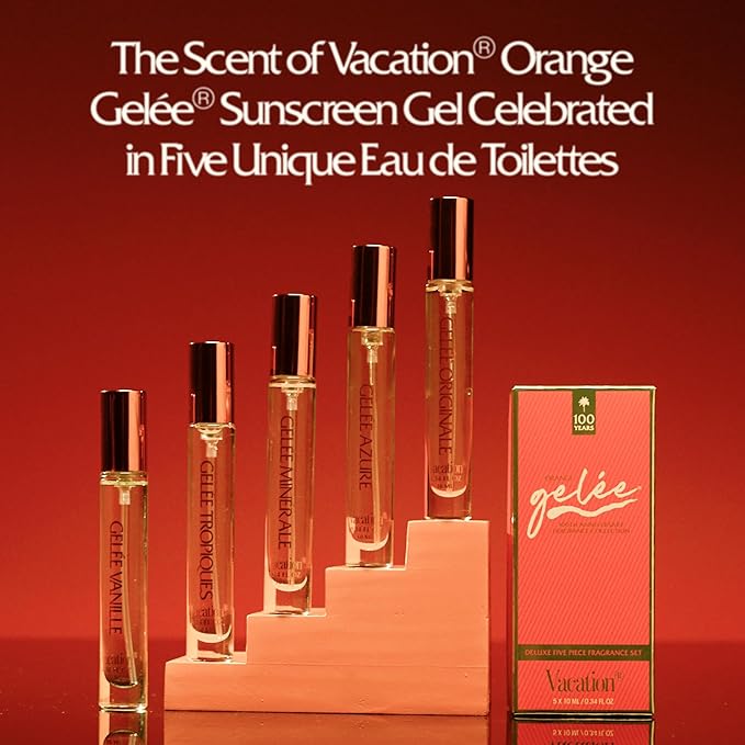 VACATION Orange Gelée 100th Anniversary Fragrance Collection — Limited-Edition Five-Piece Eau de Toilette Set | Developed with ARQUISTE Parfumeur | Five Unique Scent Profiles