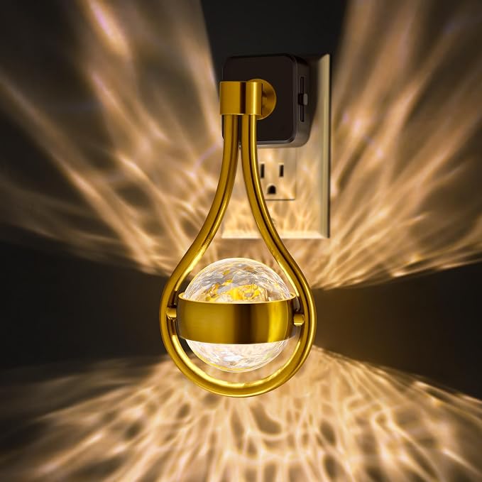 LED Night Lights Plug into Wall, 330° Rotating Night Light | Dusk to Dawn Sensor, 0-100LM Dimmable Nightlight Adjustable Brightness, 3000K Warm White for Hallway, Bedroom, Stairway