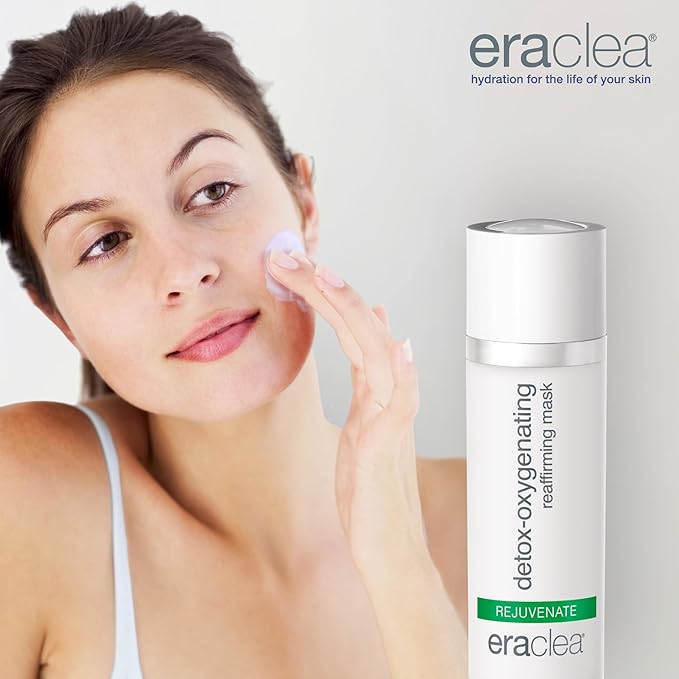 eraclea Detox-Oxygenating Reaffirming Mask, Resurfacing Mask with Oxygenating Plant Stem Cells and Hyaluronic Acid to Restore Radiance and Visibly Reduce Signs of Aging (1 fl oz)