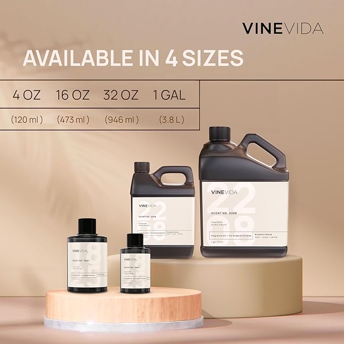 VINEVIDA Caribbean Breeze Fragrance Oil for Cold Air Diffusers - (32 Fl Oz) - Essential Oils for Diffuser Oil Refill & Air Freshener Room Spray