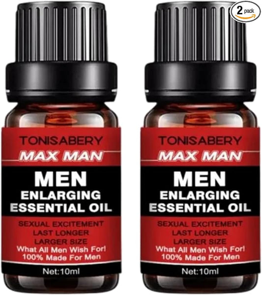 TONISABERY MAX Man ENLARGING Essential Oil ENLARGMENT Oil for Men Oil Enlarge 10ML (RED) (2)