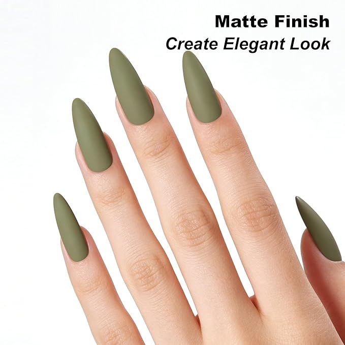 YTD Likomey Sage Green Gel Nail Polish,15ml Grey Green Salon Home DIY Manicure and Pedicure Fall Winter Soak Off UV Color Varnish, CS011