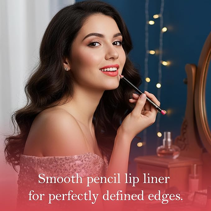 Matte Lipstick & Lip Liner Set for Women – Boujee Shade – Long-Lasting Waterproof 2-in-1 Lip Kit – Smudge-Proof Liquid Lipstick with Precision Liner, Enriched with Vitamin E & Shea Butter