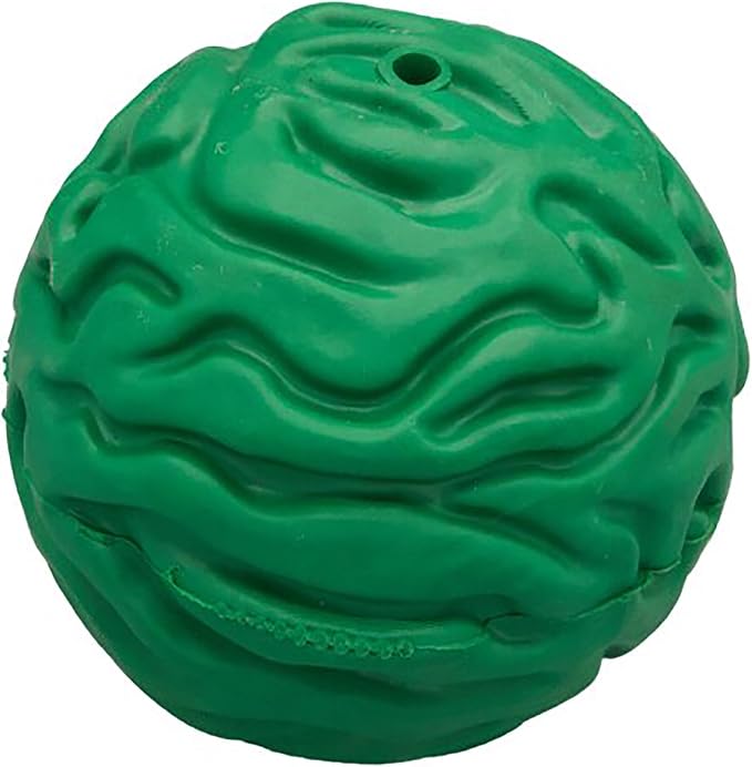 PetKORE Luna Ball - 4" Large, Green, Dog & Puppy Toy, Flexible Rubber, Teething & Chewing, Tactile Surface, Bounce & Fetch, Pet Indoor-Outdoor Play