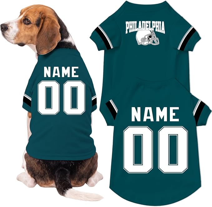 Dog Clothes Personalized Pet Jersey T-Shirt Custom Name Number