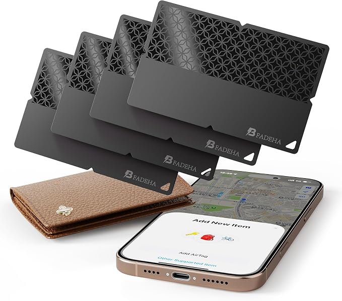 2026 Apple MFi Certified Wallet Tracker Smart Card for Find My iPhone Ultra Thin Air Tracker Tag for Travel, 5 Years+ Staying Power, IP69 Waterproof, Key Finder & Item Locator for Keys, Bags, Passport | Ultra Thin Air Tracker Tag for Travel, 5 Years+ S...