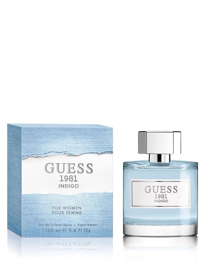 Guess 1981 Indigo Eau de Toilette Spray for Women, Blue, NS, 3.4 Fl Oz