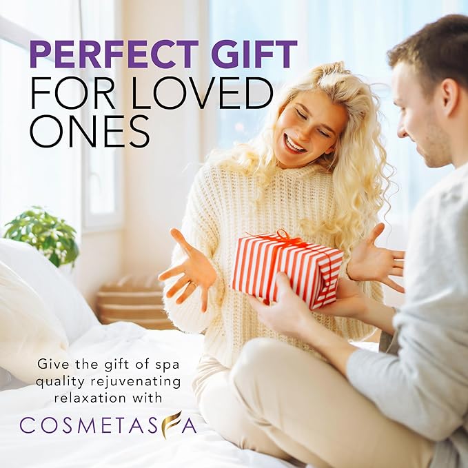 Cosmetasa Lavender Massage Oil for Massage Therapy with Roller - All Natural, Cruelty-Free & Spa Quality Skin Therapy Oil & Soothing Care - Lavender, Geranium & Grapeseed Oil (8.8 oz)