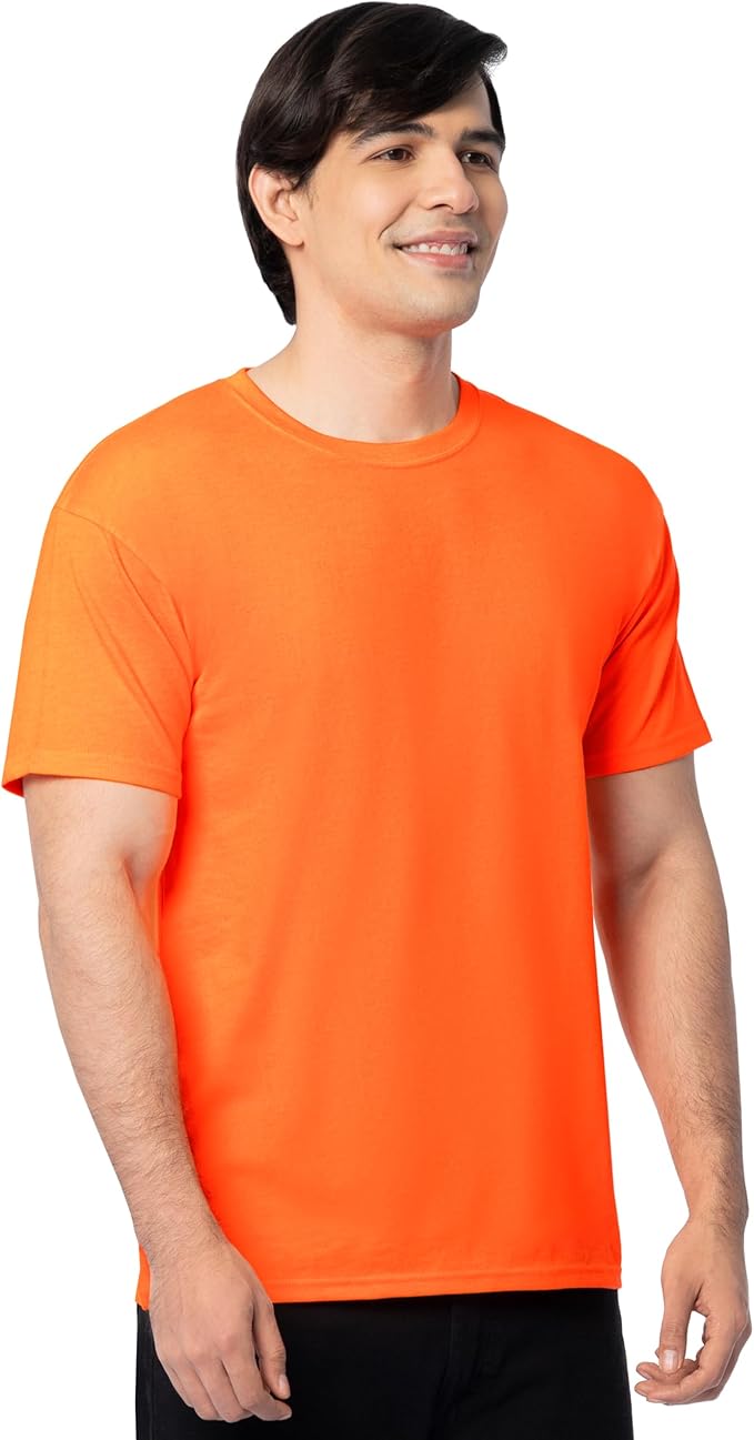 Fruit of the Loom Men's Eversoft Cotton Odor Control & Breathable Moisture Wicking T-Shirts