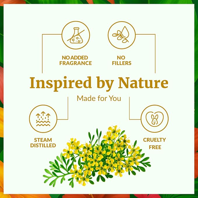 SVA Rue Essential Oil 1 Fl Oz – for Diffuser, Skin & Hair Care – Ideal for Massage & DIY Blends - with Dropper