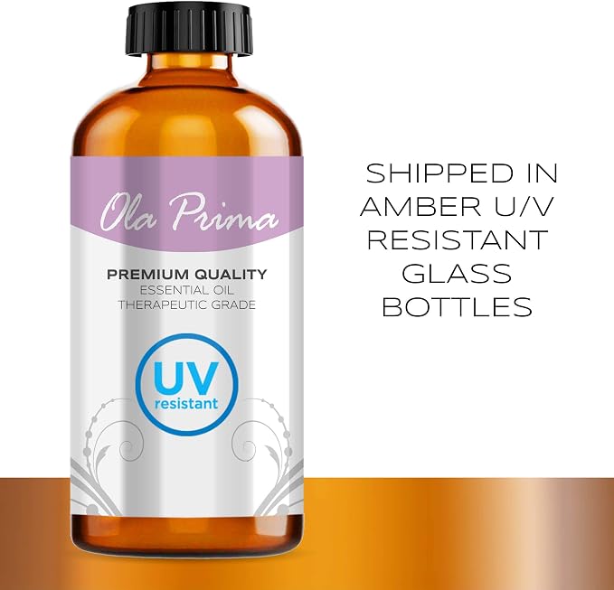 Ola Prima Camphor Essential Oil for Aromatherapy, Diffuser, Freshener (16 oz Bulk)