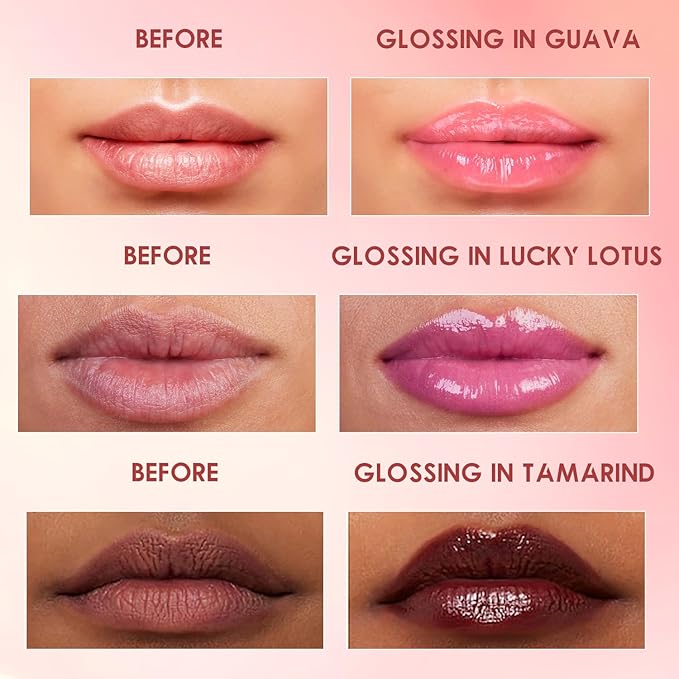 Lips Staining Lip Oil, Lips Staining Long-Lasting Waterproof Moisturizing Lip Oil, Dynamic Finish that Goes on Glossy and Leaves a Stain, Non-Sticky Lip Glow Makeup (Tamarind)