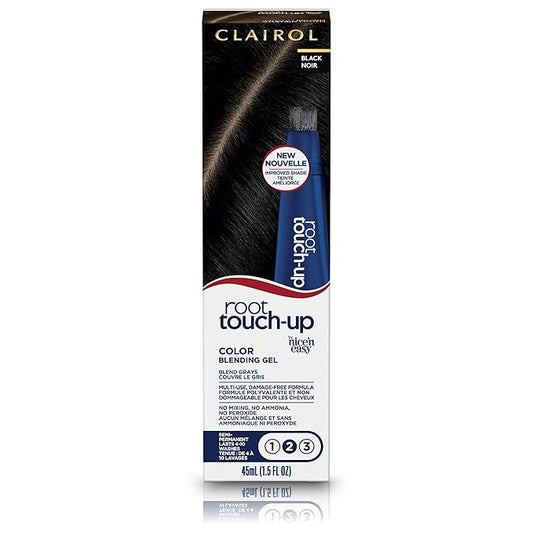 Clairol Root Touch-Up Semi-Permanent Hair Color Blending Gel, 2 Black, Pack of 1