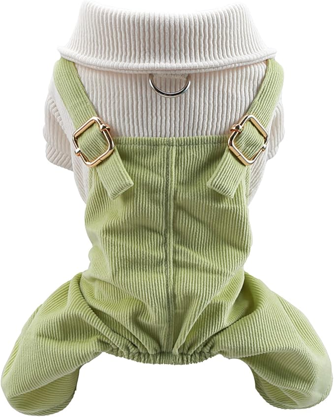 Dog Stylish Overalls Comfortable Puppy One Piece Outfits Summer Bib Overalls for Small Dogs Cute Pet Jumpsuit Onesie Chihuahua Yorkies Birthday Holiday Clothes Costume