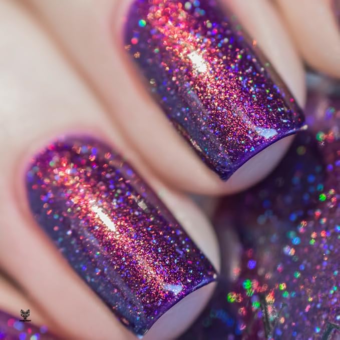ILNP Ava - Vivid Violet Holographic Nail Polish