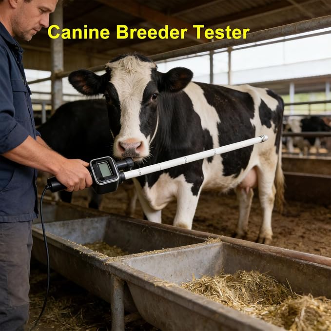 Canine Breeder Tester for Cats Pigs Livestock, Efficiency Portable Dogs Breeding Pregnancy Test Machine