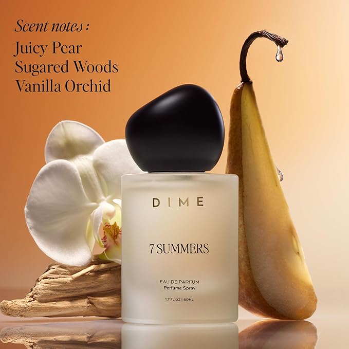 DIME Beauty 7 Summers Perfume for Women, 1.7 oz / 50 ml - Sweet Floral Scent, Clean Fragrance Eau de Toilette, Hypoallergenic