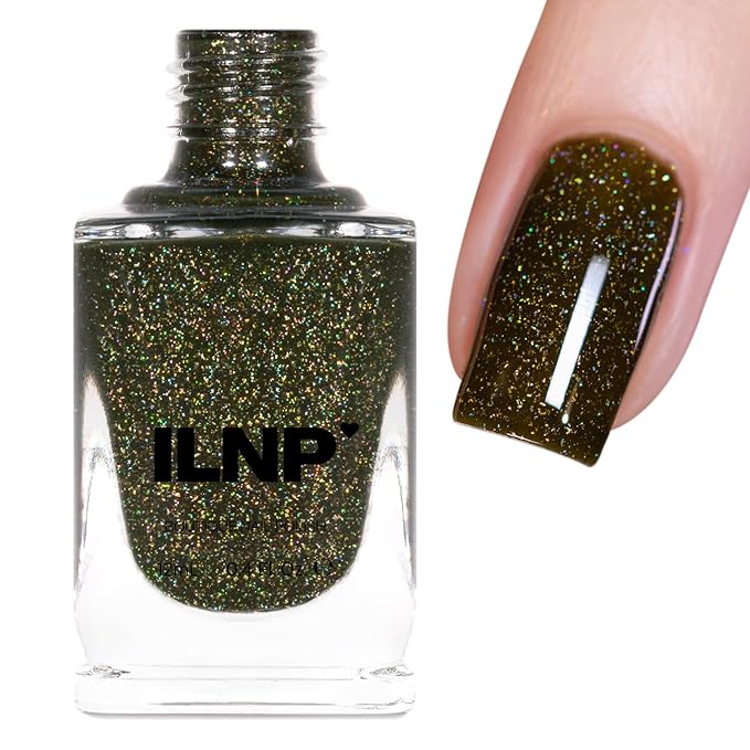 ILNP Countryside - Olive Green Holographic Jelly Nail Polish