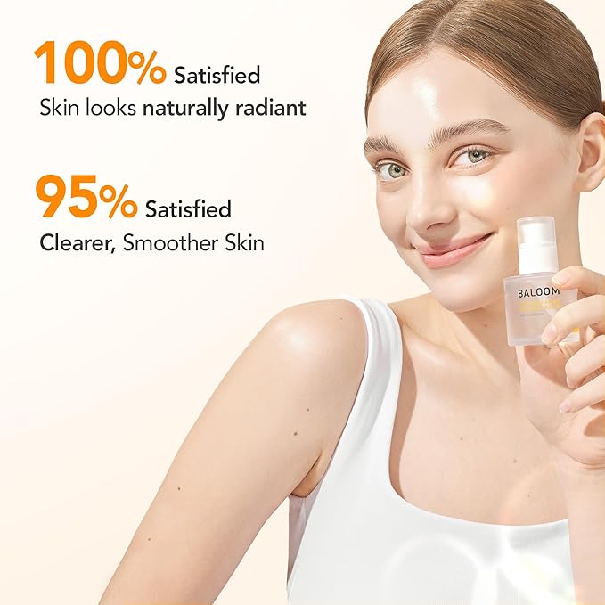 BALOOM 10% Niacinamide Serum with Glutathione, Dark Spot Remover For Face, Korean Skin Care for Uneven Tone, Discoloration & Pore Minimizing – Brightening Serum for Hydration & Glass Skin – 1.69 fl oz