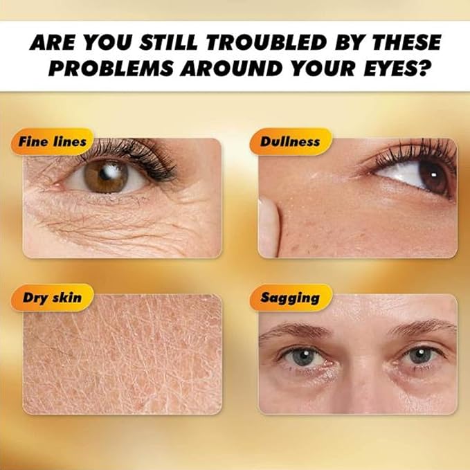 Vc Anti-Wrinkle Eye Serum Oil, Bccnerty Anti Wrinkle, Eye Oil Vc, Lutein Eyes Roller Ball, Firming Anti-Aging Hydrating Under Eyecream For Dark Circles And Puffiness (4pcs)