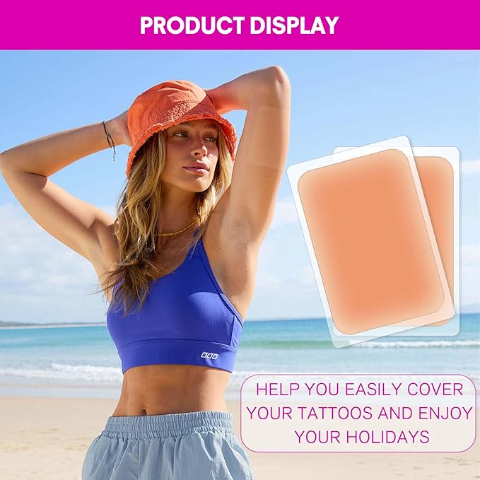 16PCS Tattoo Cover Up Patch Waterproof Ultra-Thin Tattoo Cover Up Tape Invisible Concealer Stickers