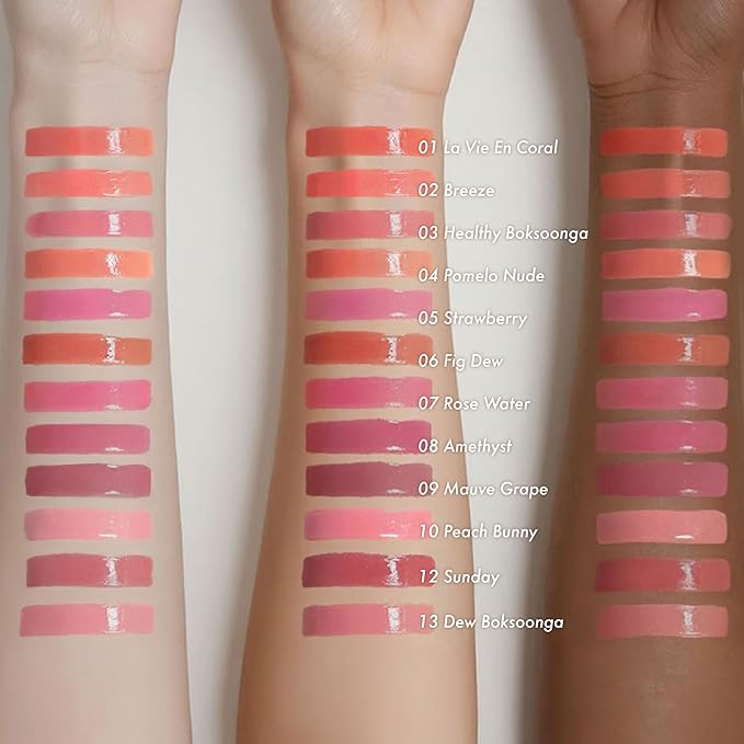 Amuse SEOUL Daisy Flower Dew Tint 01 LA VIE EN CORAL | 35% High-moisture Water Tint, Long-lasting, Vitamin E Acetate, Moisturizing, No Peel Off, Lip Treatment, Non Sticky, Korean Lip Tint for Dry Lips