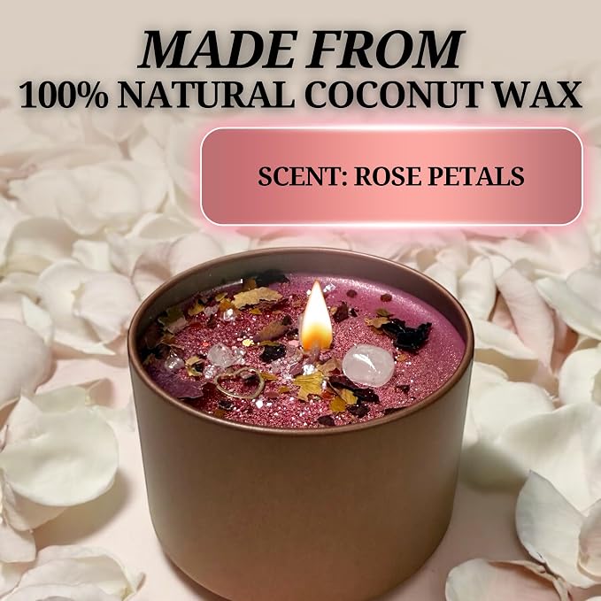 – Self Love Ritual Spell Candle | Spiritual Tool for Healing, Confidence & Manifestation | Hoodoo, Wiccan, Pagan, Conjure (8oz)