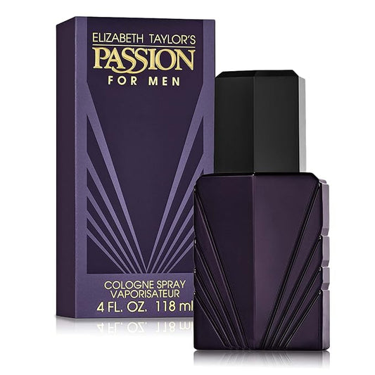 Elizabeth Taylor Passion Men's Cologne Fragrance Spray, 4 fl oz