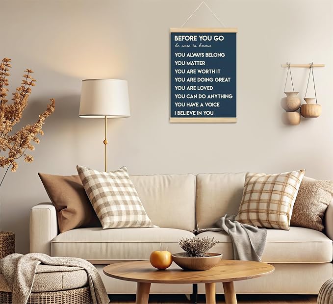 foedor Navy Health Positive Nurse Classroom Office Wall Art Decor,12x16 In | Affirmations Inspirational Wall Art Decor, Therapist Signs Wall Decor for Kids Teen Girls Room Bedroom Playroom Wall Decor