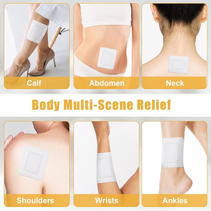 30pcs Castor Oil Pack Wrap for Feet, Skin Friendly Castor Oil Patches Pack Portable Foot Patches, Self-Adhesive Anti Leakage Sticker Disposable Kit, 4.8"X6"