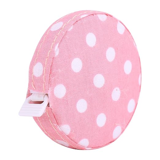 Accurate Body Tape Measure for Fitness Progress Tracking (No. 4 Rose Base with White dots)