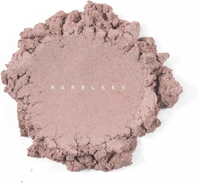 MARBLERS Pink Mica Powder [Dry Rose] 4oz (113g) | Cosmetic Grade | Epoxy Resin Pigment | Dye | Non-Toxic, Vegan, Cruelty-Free | Lip Gloss, Nails, Body Butter, Bath Bomb, Candle & Soap Making